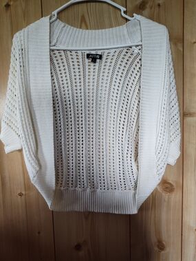 Apt. 9 Open-Weave Short Sleeve Shrug
